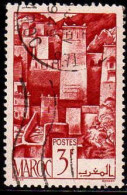 Maroc (Prot.Fr) Poste Obl Yv:254 Mi:251 Kasbah De L'Atlas (cachet Rond) - Used Stamps