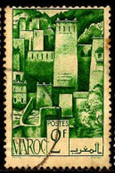 Maroc (Prot.Fr) Poste Obl Yv:253 Mi:249 Kasbah De L'Atlas (TB Cachet Rond) - Usati