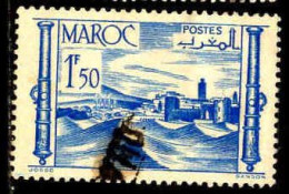 Maroc (Prot.Fr) Poste Obl Yv:252 Mi:248 Forteresse (Obli. Ordinaire) - Oblitérés