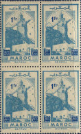 Maroc (Prot.Fr) Poste N** Yv:297 Mi:323 Sefrou Mosquée Bloc De 4 - Neufs