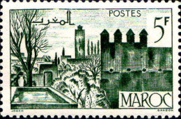 Maroc (Prot.Fr) Poste N** Yv:257 Mi:254 Fèz Jardins & Remparts - Neufs