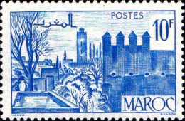 Maroc (Prot.Fr) Poste N** Yv:260 Mi:259 Fèz Jardins & Remparts - Unused Stamps