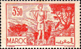 Maroc (Prot.Fr) Poste N** Yv:231A Mi:224 Berger Sous Arganiers - Unused Stamps
