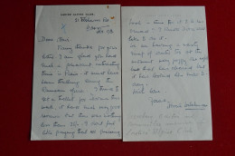 Signed Letter Norah Welchman Ladies Alpine Club Mountaineer To C.E. Engel Mountaineering Historian Alpinism Escalade - Sportlich