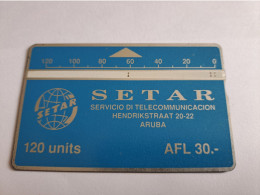 ARUBA L&G   CARD   AFL 30,- - 120  UNITS  SERIE 103K     Fine Used Card  **16731** - Aruba