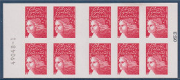 Marianne De Luquet Dite Du 14 Juillet, TVP Carnet  X10 Autocollant Rouge Neuf N° 3419-C5 Un Siècle De Transport - Moderne : 1959-...