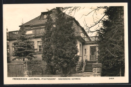 AK Pfaffendorf /Sächsische Schweiz, Blick Auf Das Fremdenheim Lachmann  - Sonstige & Ohne Zuordnung