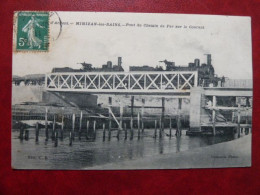 F23 - 40 - Mimizan Les Bains - Pont De Chemin De Fer Sur Le Courant - Train à Vapeur - Mimizan