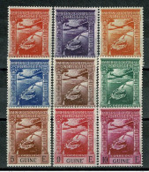 Guiné, 1938, # 1/9, Aéreo, MH - Portugees Guinea