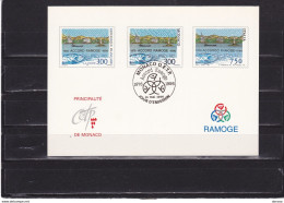 MONACO 1996 ACCORD RAMOGE EMISSION CONJOINTE ITALIE-FRANCE-MONACO FDC Yvert 2038 - FDC