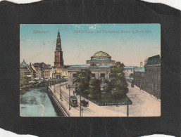 129212          Danimarca,   Kobenhavn,   Parli  Fra  Kanalen  Med  Thorwaldsens  Museum  Og  Nicolai  Kirke,  VG   1913 - Denemarken