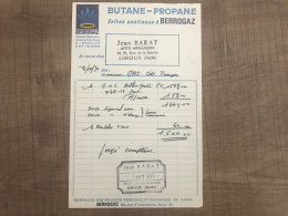 BUTANE Ou PROPANE Faites Confiance à BERROGAZ LIMOUX Jean BARAT 1970 - 1950 - ...
