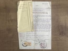 Lettre De Congé Et Dépôt De Chèque 1944 - Documents Historiques