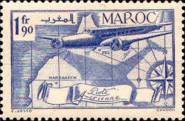 Maroc (Prot.Fr) Avion N** Yv: 45 Mi:178 Fez Marrakech (Thème) - Airplanes
