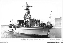 AHGP9-BATEAUX DE GUERRE MARINE CARTE PHOTO-0862 - ITALIE - ARSELLA DRAGUER  - Warships