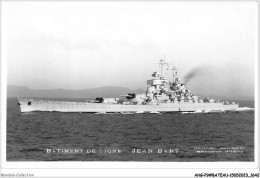 AHGP9-BATEAUX DE GUERRE MARINE CARTE PHOTO-0822 - FRANCE - BATIMENT DE LIGNE JEAN BART - CUIRASSE - Warships