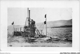 AHGP7-BATEAUX DE GUERRE MARINE CARTE PHOTO-0700 - A LOCALISER - MARINE NATIONALE - ALOSE - SOUS-MARIN  - Guerre