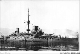 AHGP6-BATEAUX DE GUERRE MARINE CARTE PHOTO-0535 - ITALIE - SARDEGNA - Warships