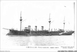 AHGP6-BATEAUX DE GUERRE MARINE CARTE PHOTO-0525 - A LOCALISER - CECILLE CROISEUR  - Warships