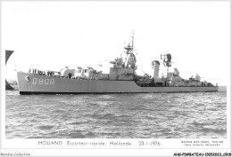 AHGP5-BATEAUX DE GUERRE MARINE CARTE PHOTO-0460 - HOLLANDE - D808 - ESCORTEUR-RAPIDE  - Warships
