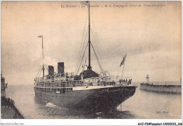 AHJP3-0358 - LE STEAMER LA TBURAINE DE LA COMPAGNIE GENERALE TRANSATLANTIQUE - Dampfer