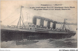 AHJP3-0336 - TRANSATLANTIQUE - FRANCE - LE PLUS GRAND COURRIER FRANCAIS - ACTUELLEMENT NAVIRE HOPITAL - Dampfer