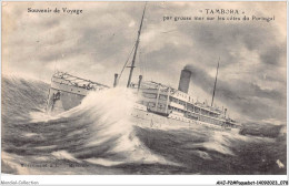 AHJP2-0183 - SOUVENIR DE VOYAGE - TAMBORA - PAR GROSSE MER SUR LES COTES DU PORTUGAL - Paquebote