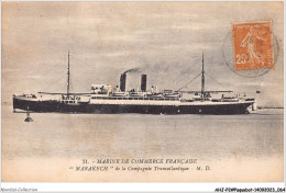 AHJP2-0176 - MARINE DE COMMERCE FRANCAISE DE LA COMPAGINIE TRANSATLANTIQUE - MARAKECH  - Paquebote