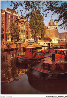 AHYP10-0898 - BATEAUX - AMSTERDAM - AVEC LA TOUR AUX LARMES - Houseboats