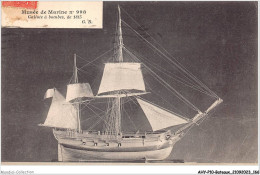 AHYP10-0868 - BATEAUX - MUSEE DE MARINE N 998 - GALIOTE 0 BOMBES DE 1815 - Segelboote