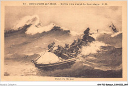 AHYP10-0827 - BATEAUX - BOULOGNE-SUR-MER - SORTIE D'UN CANOT DE SAUVETAGE - Guerra