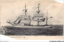 AHJP8-0996 - TROIS MATS EN PLEINE-MER  - Sailing Vessels