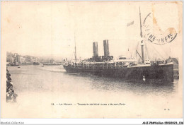 AHJP8-0975 - LE HAVRE - TRANSATLANTIQUE DANS L'AVANT-PORT - Segelboote