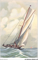 AHJP8-0927 - YACHT DE LA GRANDE CLASSE GREE EN COTRE COURANT GRAND LARGUE - Sailing Vessels
