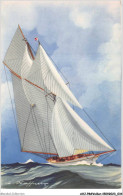 AHJP8-0924 - GOELETTE LATINE DE LA GRANDE CLASSE COURANT LARGUE OU VENT DE TRAVERS - Sailing Vessels