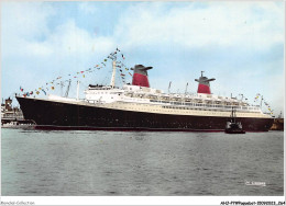 AHJP7-0903 - PREMIERE ARRIVEE DU FRANCE AU HAVRE - COMPAGNIE GENERALE TRANSATLANTIQUE  - Steamers