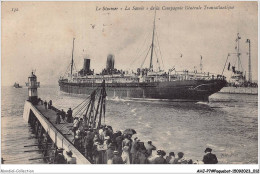 AHJP7-0777 - LE STEAMER DE LA COMPAGNIE GENERALE TRANSATLANTIQUE - LA SAVOIE  - Paquebots