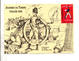 JOURNEE DU TIMBRE 1993  TOULON - Commemorative Postmarks