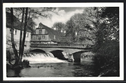 AK Michelstadt I. Odenwald, Schlossbrücke Am Schloss Fürstenau  - Odenwald