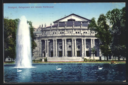 AK Stuttgart, Anlagensee Mit Neuem Hoftheater  - Théâtre