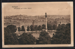 AK Stuttgart, Schlossplatz Mit Neuem Schloss  - Stuttgart