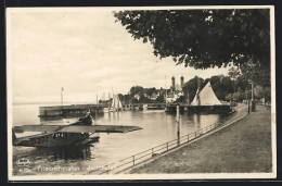 AK Friedrichshafen, Jachthafen Mit Promenade  - Friedrichshafen