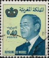 Maroc Poste Obl Yv: 911 Mi:984 Hassan II & Couronne (cachet Rond) - Marruecos (1956-...)