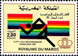 Maroc Poste N** Yv: 952 Mi:1032 Jeux Méditerranéens Casablanca - Morocco (1956-...)