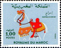 Maroc Poste N* Yv: 859 Mi:934 Harnachement (sans Gomme) - Marokko (1956-...)