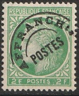 N° 92 Préoblitéré 2F Vert Jaune:: Beau Timbre Neuf Impeccable - 1893-1947