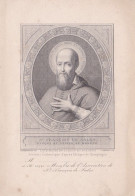 Religion--SAINT FRANCOIS DE SALES --par Philippe De Champaigne --document  9.5 Cm X 13.5 Cm--papier épais - Heiligen