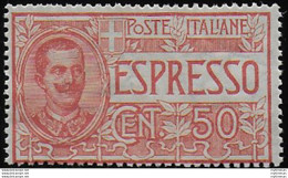 1920 Italia Espresso 50c. Rosso 1v. MNH Sassone N. 4 - Andere & Zonder Classificatie