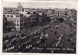 Cartolina Venezia - Canal Grande - La Regata - Venezia