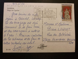 CP TP RICHARD COEUR DE LION 3,00 OBL.MEC.14-5 1999 83 BANDOL VAR - Lettres & Documents